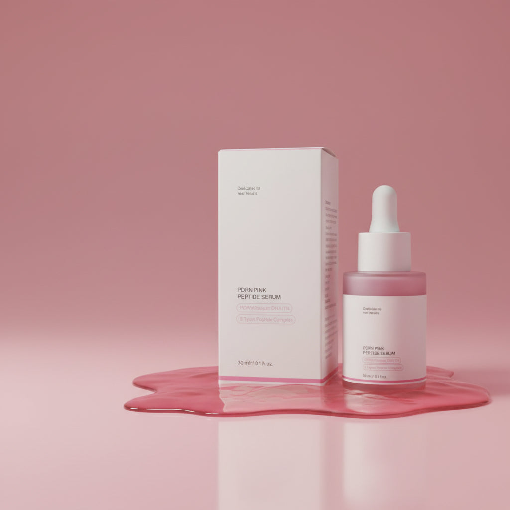 Pink peptide serum